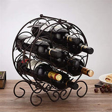 Classico Freestanding Wine Rack bottiglia di vino 7 bottiglie di vino Rack Elegante supporto del banco di Ferro Gabinetto bottiglia bagagli stand Organizzatore controsoffitto mensola for la casa compl
