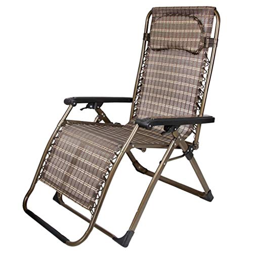 Hfyg Lettino Prendisole Zero Gravity Chair, Poltrone reclinabili Sedia da Giardino Sedia da Pranzo Sedia Pigro Multifunzionale Regolabile Sdraio Chaise Longue (Color : T)