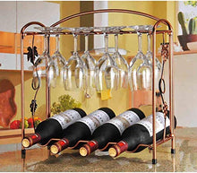 PZW Cremagliera Del Vino Semplice e Creativa/Cremagliera Del Vino in Ferro Battuto Retrò Europeo Appeso Armadietto per Vino Appeso/Cremagliera Del Bicchiere Di Vino Bar Cremagliera a Parete Crema