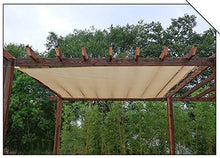 Rete ombreggiante Pannello Privacy per Ombrellone da Sole con Passacavi su 2 Lati, Pergola per Tende da Sole Beige 85% UV, Dimensioni Personalizzate (Size : 6mX6m)