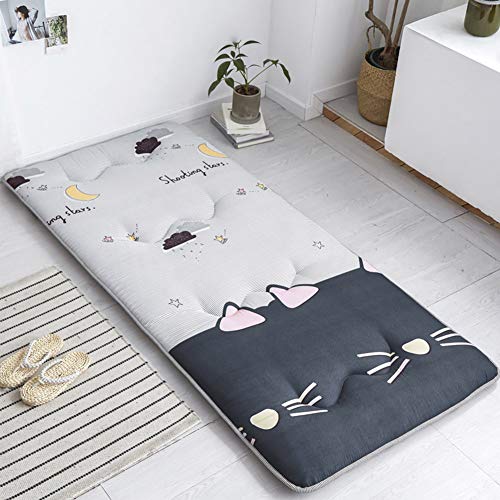 GEDHH Tatami, Materasso futon, Antiscivolo, Pieghevole, Traspirante, per Studenti, dormitori, Camera da Letto, 5 cm, F, 150 * 200cm/59 * 79inch