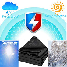 YCSD Nero Telone Impermeabile in Polietilene, Protezione Solare Ombrellone E Calore, Adatto per Tenda da Campeggio All'aperto(Size:8x8m)
