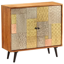 vidaXL Legno Massello di Acacia Credenza Vintage Armadietto Madia Arredo Casa