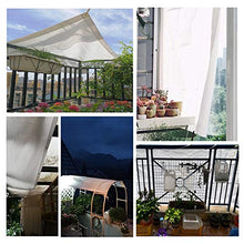 JIANFEI Balcone Frangivista Telo Privacy, Terrazza Ringhiera Isolamento Rete Ombreggiante, Casa Fiori Panno di Protezione Solare, 56 Dimensioni Personalizzabile (Color : White, Size : 0.9x3m)
