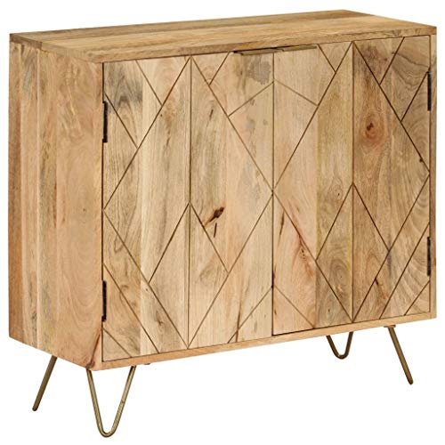 vidaXL Legno Massello di Mango Credenza 80x30x75 cm Buffet Mobiletto Madia