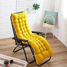 ANQI - Cuscino per sedia a sdraio, per interni o per sedie a sdraio, per esterni, da giardino, reclinabile, a dondolo, per viaggi, campeggio, colore giallo