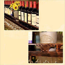 PZW Bancone Bar Bancone Bar Portabottiglie Ristorante Casalinghi Bicchieri da Vino Portabottiglie Retro Iron Art PortabottiglieA, 120 35 centimetri *