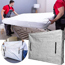 Sacchetti per materasso con cerniera completamente impermeabili per lo stoccaggio in movimento, fodera protettiva per materasso con 8 maniglie rinforzate, forniture per traslochi riutilizzabili