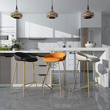 CMX-Barhocker Set di 3 sgabelli da Bar Alti da 26"/ 30", Sgabello da Bar in Finta Pelle con Schienale, sgabelli da Pranzo semplici ed Eleganti