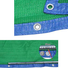 LLCY 95% Shade Ploth Mesh Sun Block Net Mesh Shade per Patio Giardino Resistente agli UV - con Gommini ciascuno, 23 Dimensioni Vele Parasole (Color : Green, Size : 3x7m)