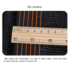 HTL durevole 18-pin parasole net, panno spesso ombreggiato, usato per balcone, cortile, piscina protezione solare e rete di isolamento termico. 95% tasso di ombreggiatura, nero, 3 m x 3 m