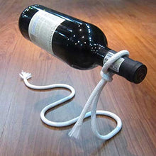Riveryy Porta Bottiglie Di Vino portavini personalizzato Corda in Bianca Nylon con Anima in Ferro Creativa Scaffale Vino Accessori per Sala Da Pranzo, Camera Da Letto e Cucina