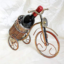 LHQ-HQ Iron & Wine cremagliera moda rattan fatti a mano retrò europeo casa cremagliera del vino in ferro battuto, singola bottiglia di vino controsoffitto piccola cremagliera del supporto della bottig