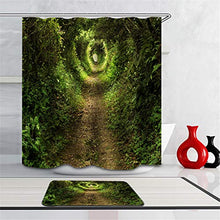 LIYAN Combinazione Bagno. Immagini Chiare E Colori Vivaci Rendono Il Tuo Bagno Pieno di Vita. Accessori da Bagno. Foresta Verde. Strada.