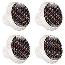Retro bunter Hund 4 PCS Pomelli per Porta, Pomolo per Mobile, Pomelli per Mobili con Viti, Maniglia per Armadietto, Pomelli per Porta, Pomelli per Cassetti per Porta, Armadio, Cassetto e Credenza
