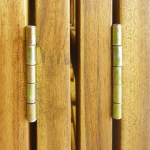 BIGTO - Paravento pieghevole in legno di acacia massiccio, 4 pannelli, 160 x 170 cm