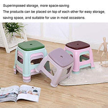YUDIAN Sgabello in plastica Sgabello Piccolo Ispessito Sgabello da Bagno Moda Sgabello per Scarpe per Uso Domestico Sgabello Basso Sgabello per Sgabello Quadrato Antiscivolo per Adulti (Colore: D)
