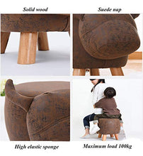 Mobili per la casa e Giardino Simpatico Pouf Imbottito, Pouf ottomano Imbottito per Bambini Gomma Pelle Scamosciata Pouf Pouf Sgabello poggiapiedi Ottomani da Cucina (Colore : A)