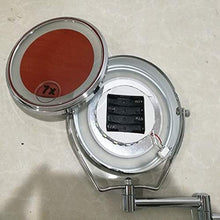 Specchio per il trucco a parete con luci Specchio per il trucco a LED True Image + ingrandimento 7X Specchio da bagno estensibile girevole su due lati, Specchio da parete per la rasatura, Specchio per