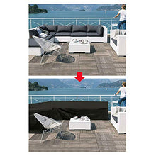 RASHION Copridivano impermeabile a forma di L, telo di copertura per mobili da giardino, protezione per esterni (forma + Square S2)