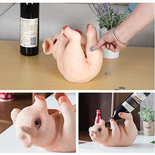 XLBAXLJ Piggy Bank Wine Rack, Fumetto Creativo Sveglio del Vino della casa cremagliera Champagne Decorazioni per la Veranda Ufficio Soggiorno Camera da Letto