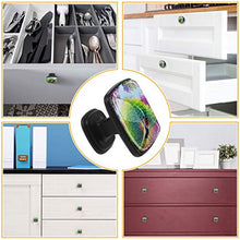 piuma di pavone Pomelli per Porta Set di 4 Pomelli per Mobili Manopole per Cassetti Cucina Armadio Vetro