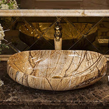 lilili Lavabo da Appoggio Semplice Lavabo Ovale per La Casa Lavandino da Bagno Ovale für Hoteltoiletten 62x42x13cm (Color : No Accessories)