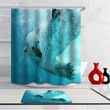 LIYAN Combinazione Bagno. Immagini Chiare E Colori Vivaci Rendono Il Tuo Bagno Pieno di Vita. Accessori da Bagno. Orso Polare in Acqua.
