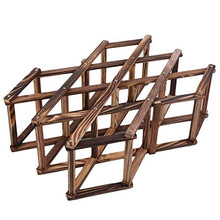 Tellaboull for Scaffale per Vini in Legno Classico di Alta qualità Portavasi per Bottiglie da 3/6/10 Supporto per mensole da Cucina con Barra di Alta qualità Elegante