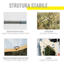 Outsunny Gazebo da Esterno Tenda tendone per Feste Matrimonio Telaio in Acciaio,Impermeabile, Bianco 8x4m