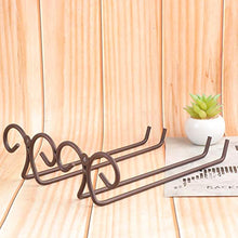OUNONA 2 Pezzi Porta Bicchieri Vino in Acciaio Inox placcati Bronzo, Porta Bottiglie da Vino da Parete per calici di Vino, Porta Bicchieri sospeso da Bar