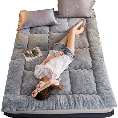 BEIGOO Morbida Futon Materasso,Giapponese Pieghevole Materasso Tatami Addensare Portatile per Residenze Studentesche Casa Materasso-B-180x200cm(71x79inch)