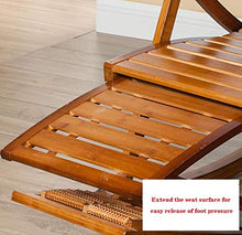 HaoLi Lettini da Sole Sedia a Dondolo reclinabile in bamb霉 Regolabile Lettino da Sole Pieghevole reclinabile Balcone reclinabile terrazza Esterna Balcone Sedia da Giardino