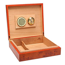 LMIAOM Cassa di Sigaro umidificatore con Scatola di Sigaro Rivestita in Legno di Cedro di conteggi in Cedro Accessori Hardware Strumenti Fai-da-Te