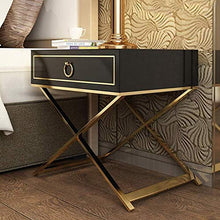 Comodini A Base di Legno Governo del cassetto, Resistente, Adatto for Camera da Letto Soggiorno, Etc. (Color : Black)