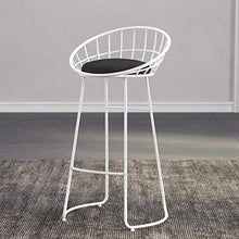 LWW Sgabelli, Set Di 2 Pc Sgabelli Trucco Sgabello Sedia Contatore per la Cucina Bar Café Colazione Sedile Altezza 65/70 / 75Cm Carico Massimo 200Kg,Bianca,65 cm