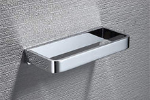 Flybath AnelIi Portasciugamani Chiuso da Bagno Ottone Lucido Finitura Cromata Accessori Quadrati Montaggio a Parete