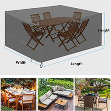 FHKBB Coperture per mobili da Giardino Antivento 315x160x74cm, Coperture per mobili da Esterno per Esterni, Antipioggia e Neve, Protezione UV Coperture per mobili da Esterno Coperture PE