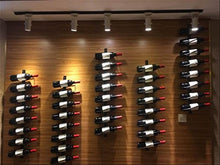Supporto da parete in metallo portavino portabottiglie, positive 6 bottles of 20 * 9 * 75 red copper