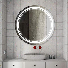Specchio luminoso a LED, specchio luminoso intelligente, specchio rotondo, specchio da bagno, specchio da bagno a parete, specchio intelligente con specchio antiappannamento lampada, 60 * 60 cm