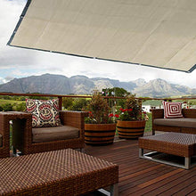 Raguso - Parasole in tessuto a rete per balcone, 2 x 2 m