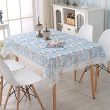 WSJIABIN - Tovaglia in poliestere e cotone, con stampa digitale, riutilizzabile, rettangolare, adatta per interni ed esterni, 90 x 220 cm