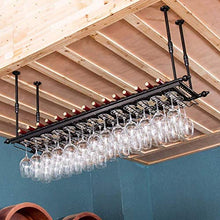 Wine Rack Wine Glass Rack聽,聽Sospensione Cremagliera Creativa Del Vino聽,聽Upside Telaio Bicchiere Di Vino Rosso Gi霉 Ferro聽,聽Titolare Della Famiglia Della Barra Della Tazza Del Vino Calici Rack (Colore: