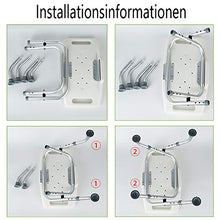 Sgabello Doccia Stable Bath & Doccia Sgabello Pieghevole - E Sgabello per Doccia in Alluminio Regolabile in Altezza per Anziani, Donne Incinte, mobili da Bagno disabili
