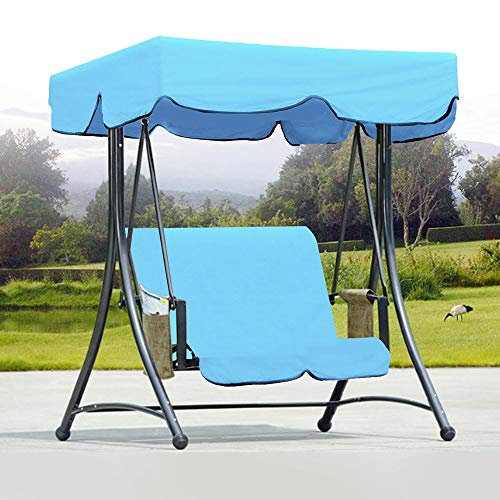 Ricambi Baldacchino per Dondolo Coprisedile + 2 Persone Tetto Impermeabile Tenda for Giardino Swing All'aperto Banco Amaca Tettoia per Il Giardino Terrazza All'aperto