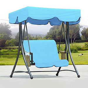 Ricambi Baldacchino per Dondolo Coprisedile + 2 Persone Tetto Impermeabile Tenda for Giardino Swing All'aperto Banco Amaca Tettoia per Il Giardino Terrazza All'aperto