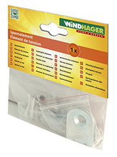 Windhager Elemento di bloccaggio per Il Fissaggio del Cavo in Acciaio Inox, zincato, 1,5 x 5 x 1,5 cm, 10899, Argento