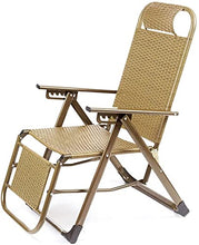 CDFC Giardino PE Rattan Sedia reclinabile Sedia Lounger Sedia Pranzo Break Siesta Bed Lazy Beach Sedia della Spiaggia della Spiaggia Mobili da Giardino con braccioli Leva 6 Multifunzion