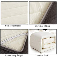 QXTT Materasso Letto Futon Matrimoniale E Singolo Pieghevole E Arrotolabile Materassi da Terra Alto 4cm Natural Latex Futon Trapuntato Salvaspazio per Campeggio Balconi Picnic,Pink-120 * 200cm