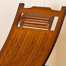 ZHANGYY Sedie a Sdraio da Patio Lettino in bambù con Cuscino, sedie a Dondolo Facili da Piegare e trasportare, Sedia da Spiaggia in Legno, Sedia da Campeggio, Sedia Pieghevole, Sedia Portatile, dure